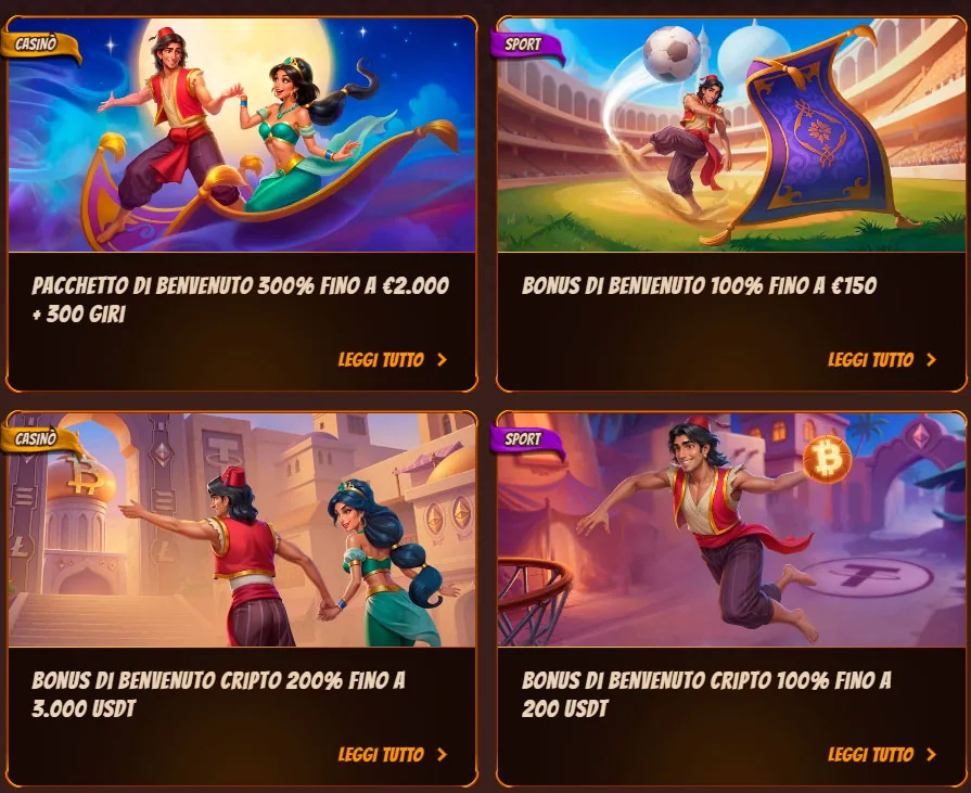 Lobby giochi slot e tavoli Alawin